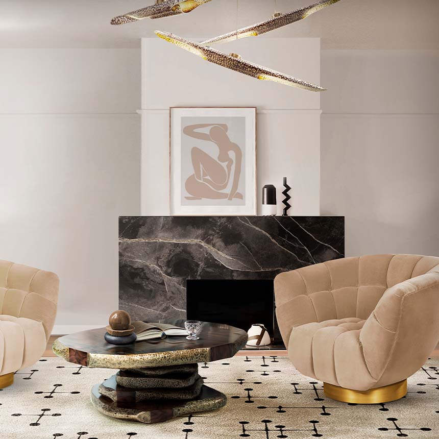 Журнальный столик LATZA от BRABBU, дизайн Boca do Lobo