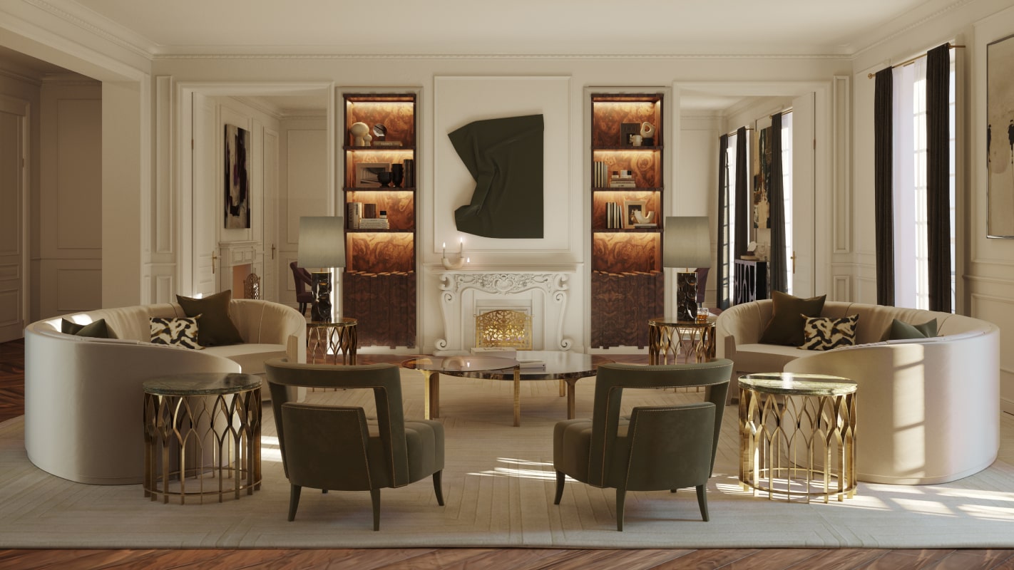 Журнальный столик LURAY от BRABBU, дизайн Boca do Lobo