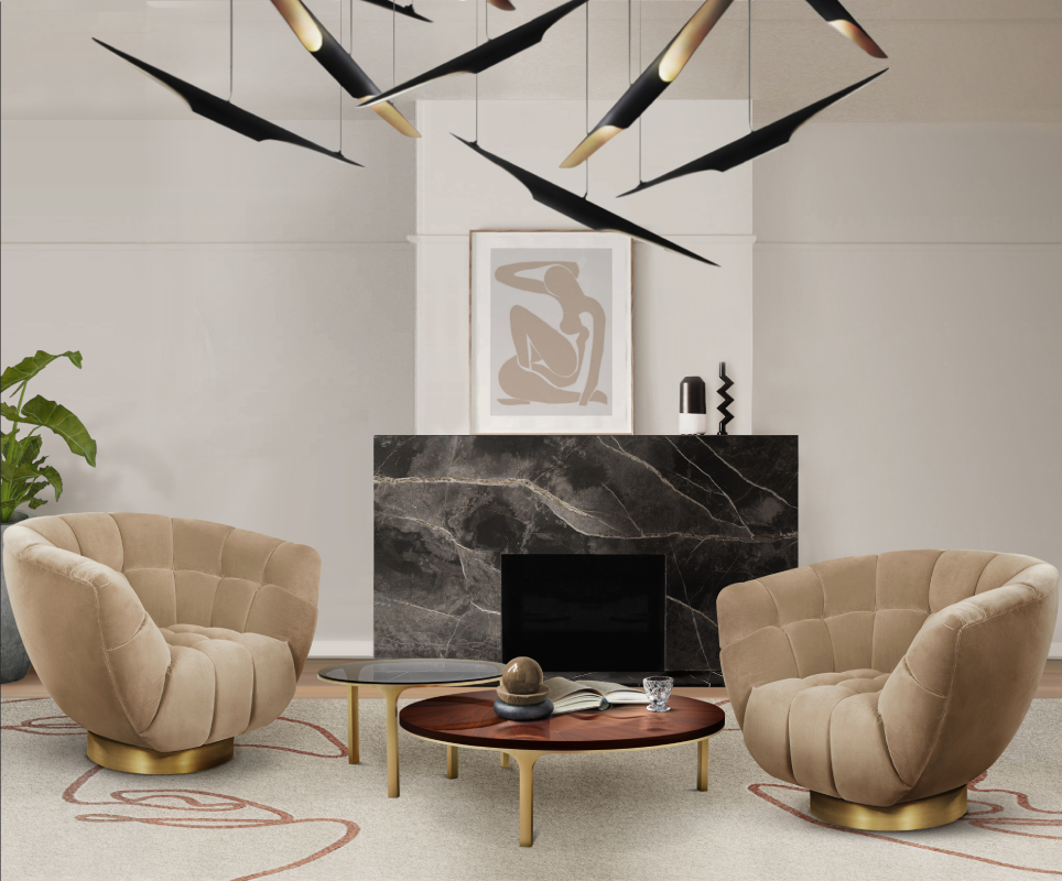 Журнальный столик LURAY от BRABBU, дизайн Boca do Lobo