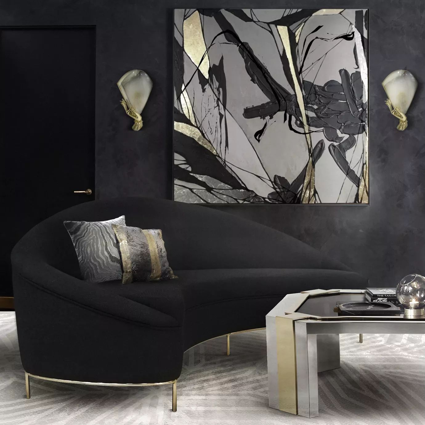 Журнальный столик Minx от KOKET, дизайн Boca do Lobo